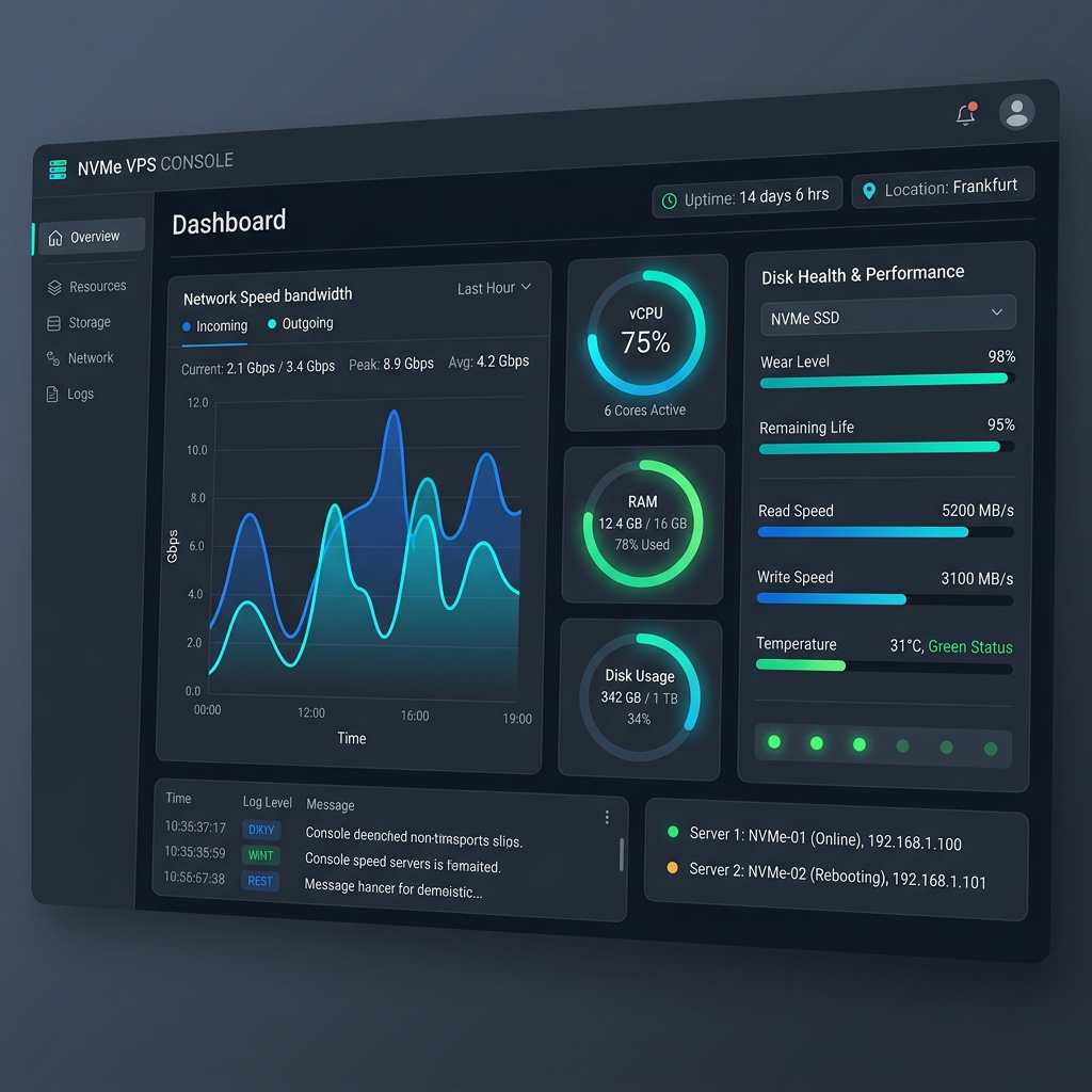 NVMe VPS Console